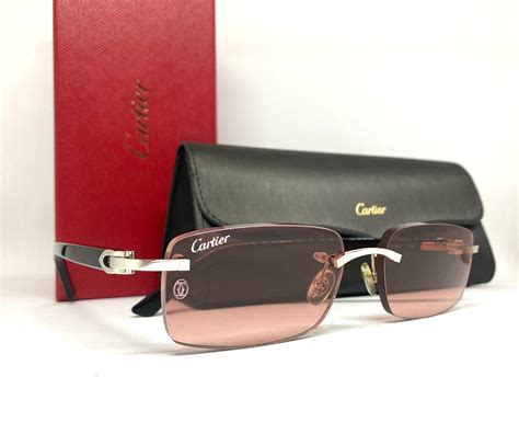 cartier c decor sunglasses replica|cartier c decor rimless sunglasses.